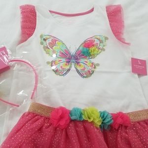 New Issac Mizrahi Butterfly 5/6 Glitter Mesh